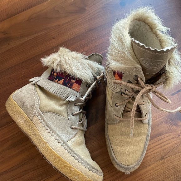 TECNICA Navajo Apres Ski Booties - CAMEL Size 7 - Picture 1 of 9